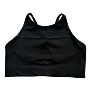 Girlfriend Collective Black High Neck Sports Bra Size L